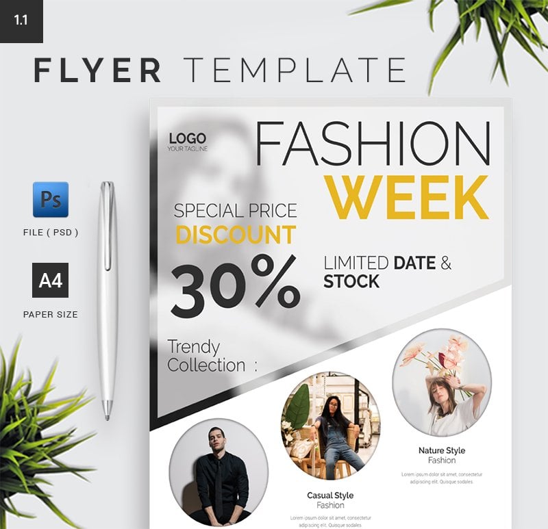 Fashion Week Flyer Template 1.3