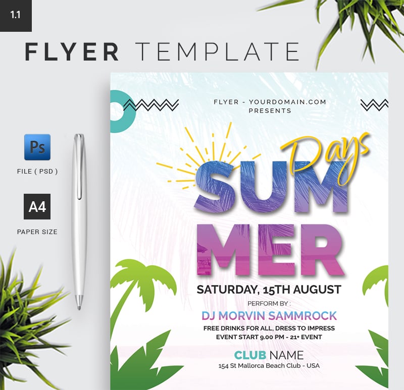 Summer Flyer Template 1.5