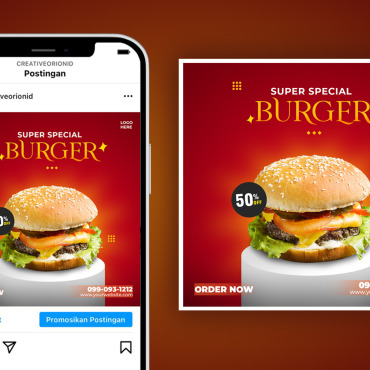 Mediatemplatepsdburgerelegantfacebookbannerpoststory   212833