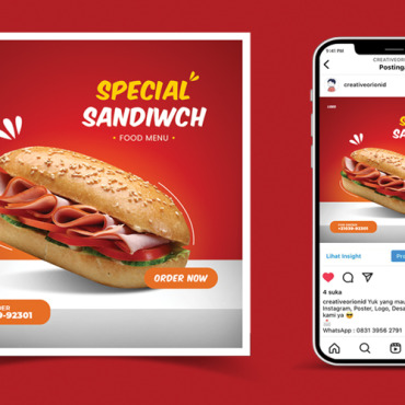 Mediainstagramtemplatepostbannerfoodsandwichphotoshop   212834