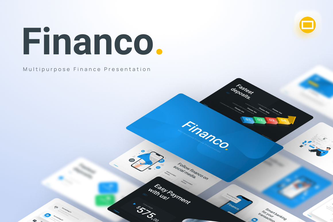 Financo Minimalist Finance Google Slides Template