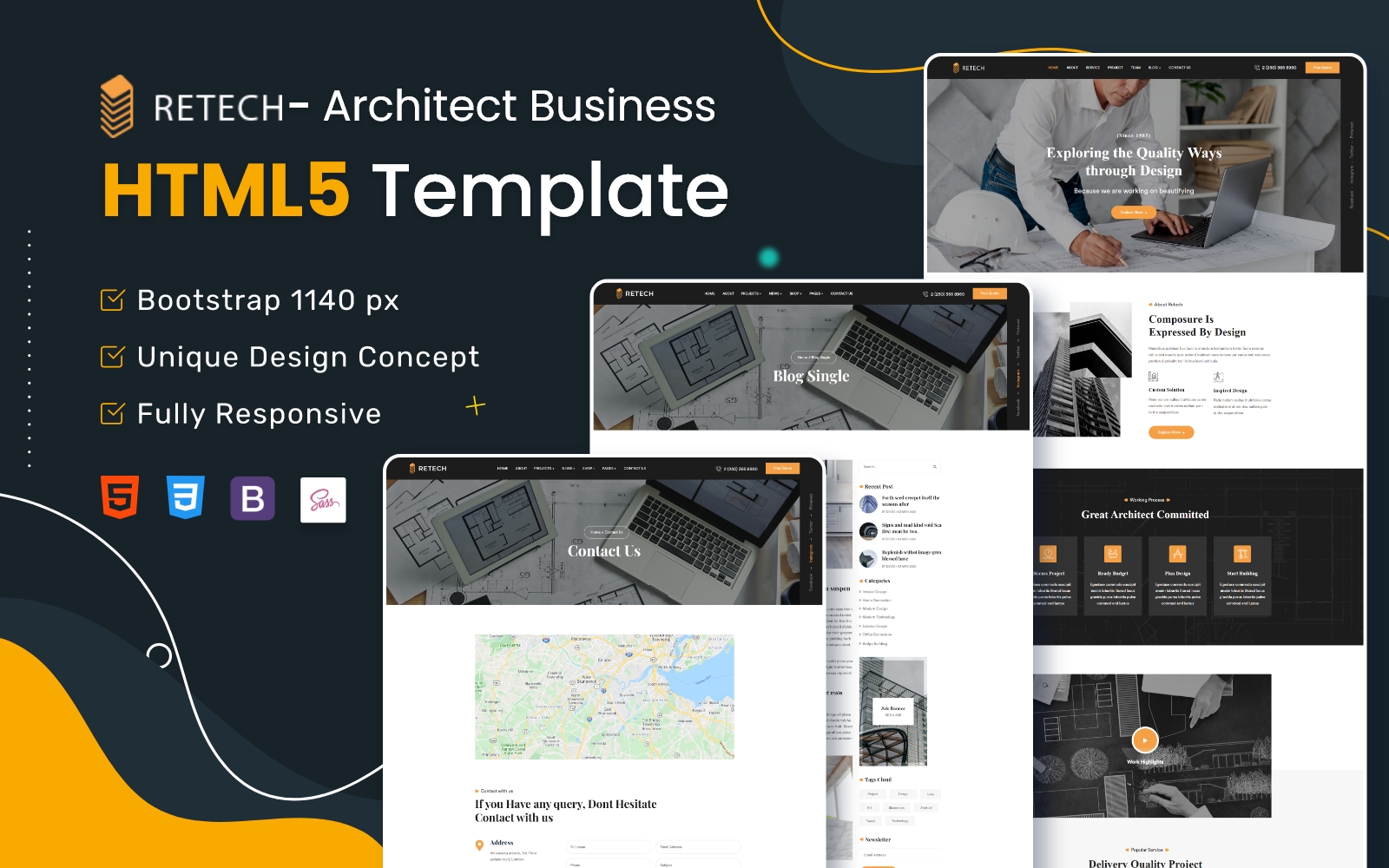 Retech - Architect HTML5 Template