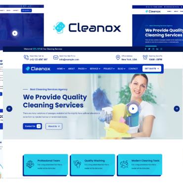 Cleaning Agency Responsive Website Templates 212940