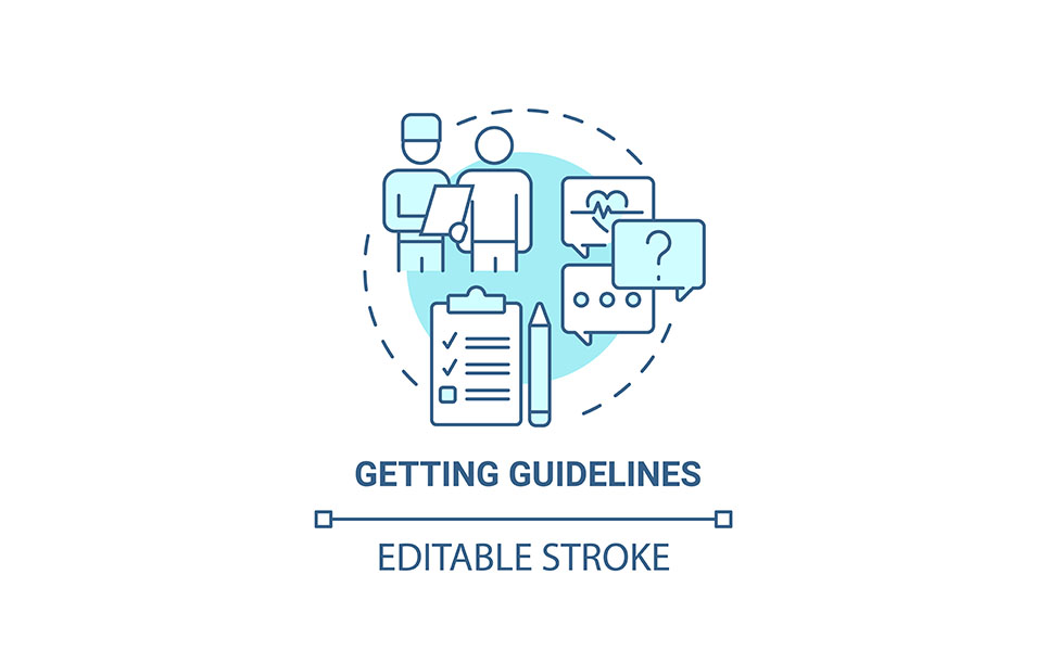 Getting Guidelines Blue Concept Icon