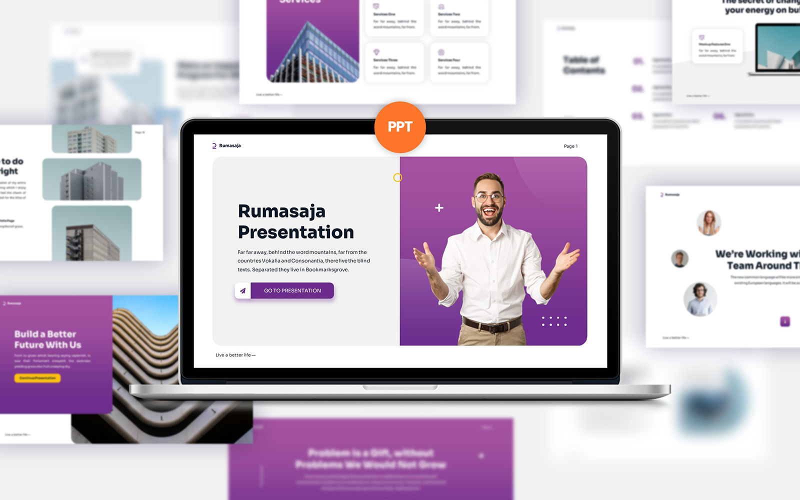 Rumasaja Corporate Business PowerPoint Template