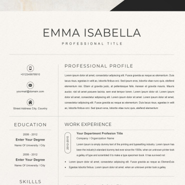 Template Clean Resume Templates 213164