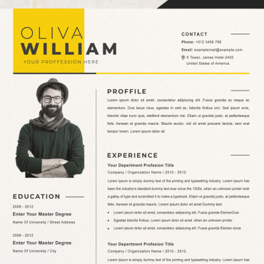 Template Clean Resume Templates 213165