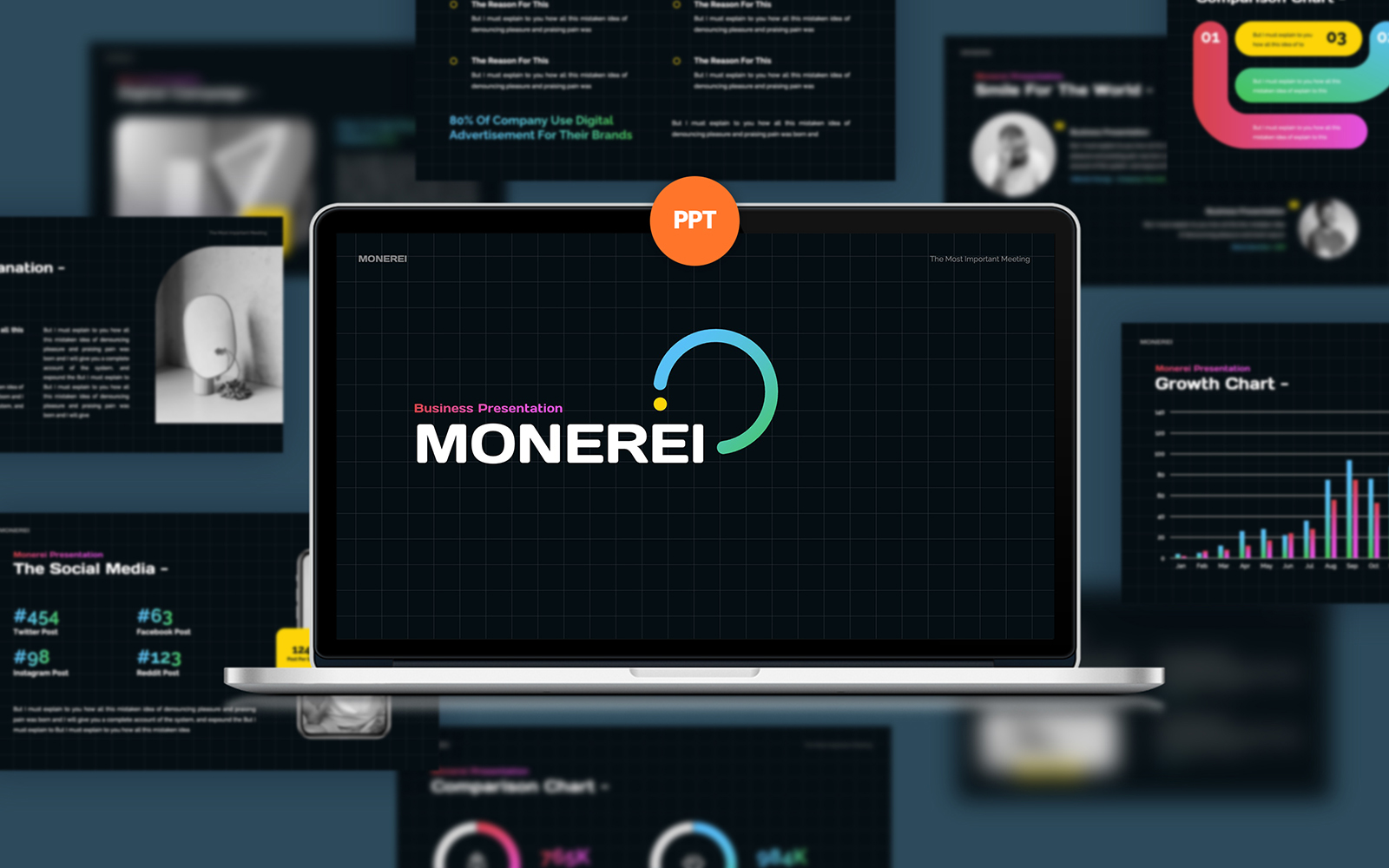 Monerei Startup Powerpoint Template