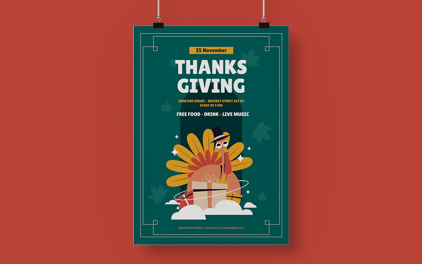 Thanksgiving Poster Template