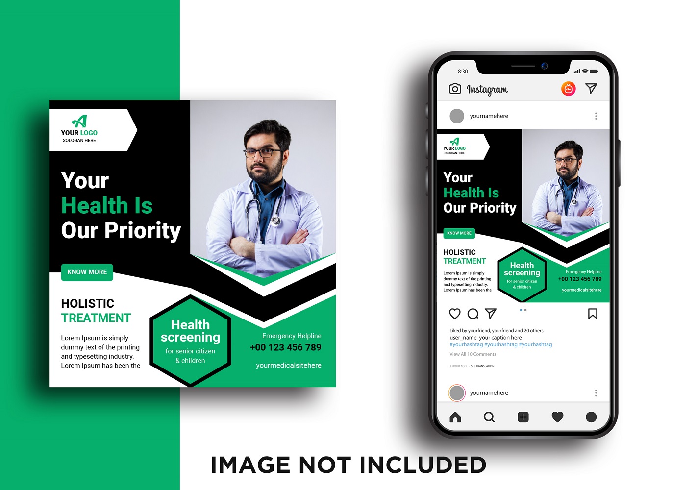 Medical Social Media Post Template