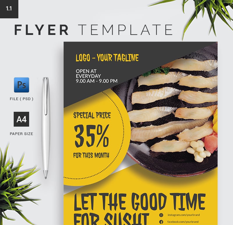 Retaurant Flyer Template 1.10