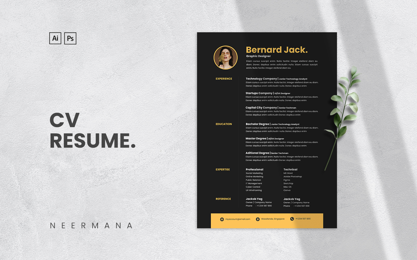 CV Resume Vol 13 Printable Resume Templates