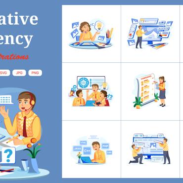 Creative Agency Illustrations Templates 213358