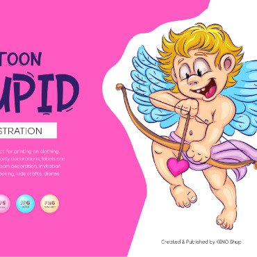 Cupid Cartoon Vectors Templates 213364