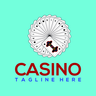 Vegasluckmodernmoneypokerprofessionalsimplespadespadestoken  Logo Templates 213366