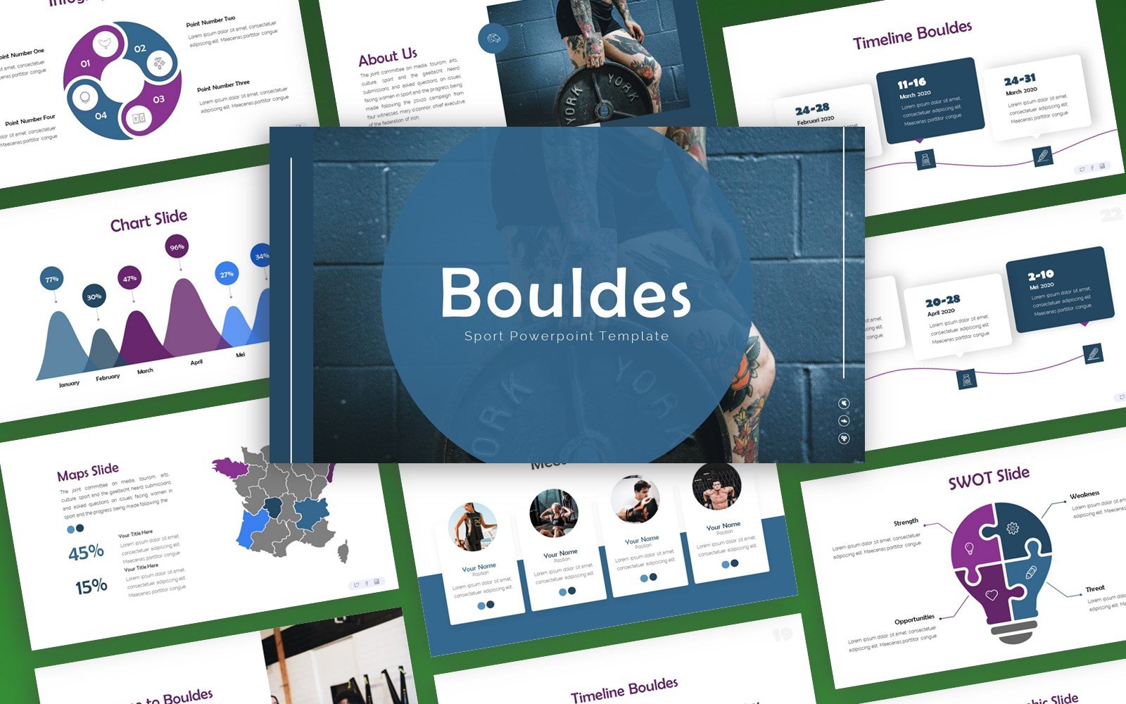 Bouldes - Sport Multipurpose PowerPoint Template