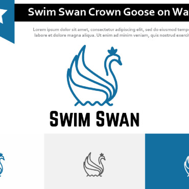 Swan Crown Logo Templates 213469