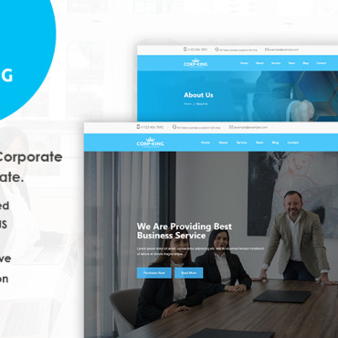 Company Business Responsive Website Templates 213520