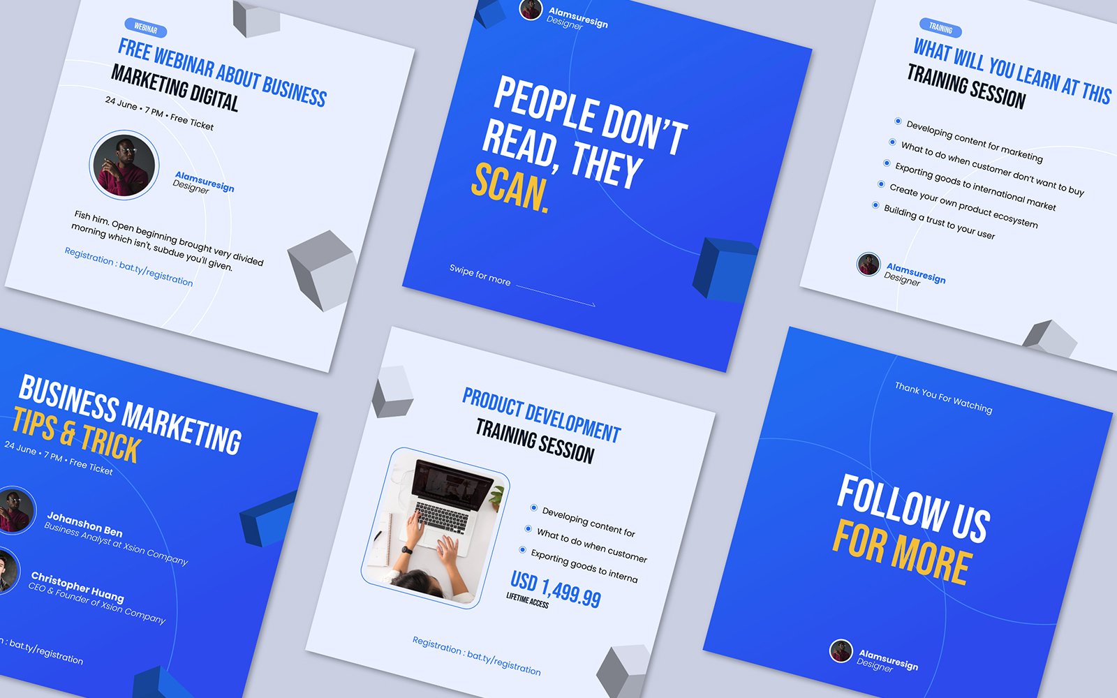 Business Digital Marketing Instagram Post Social Media Template