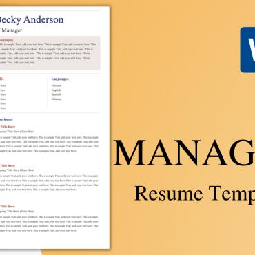 Cv Resume Resume Templates 213577