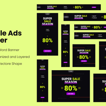 Ads Banner UI Elements 213630