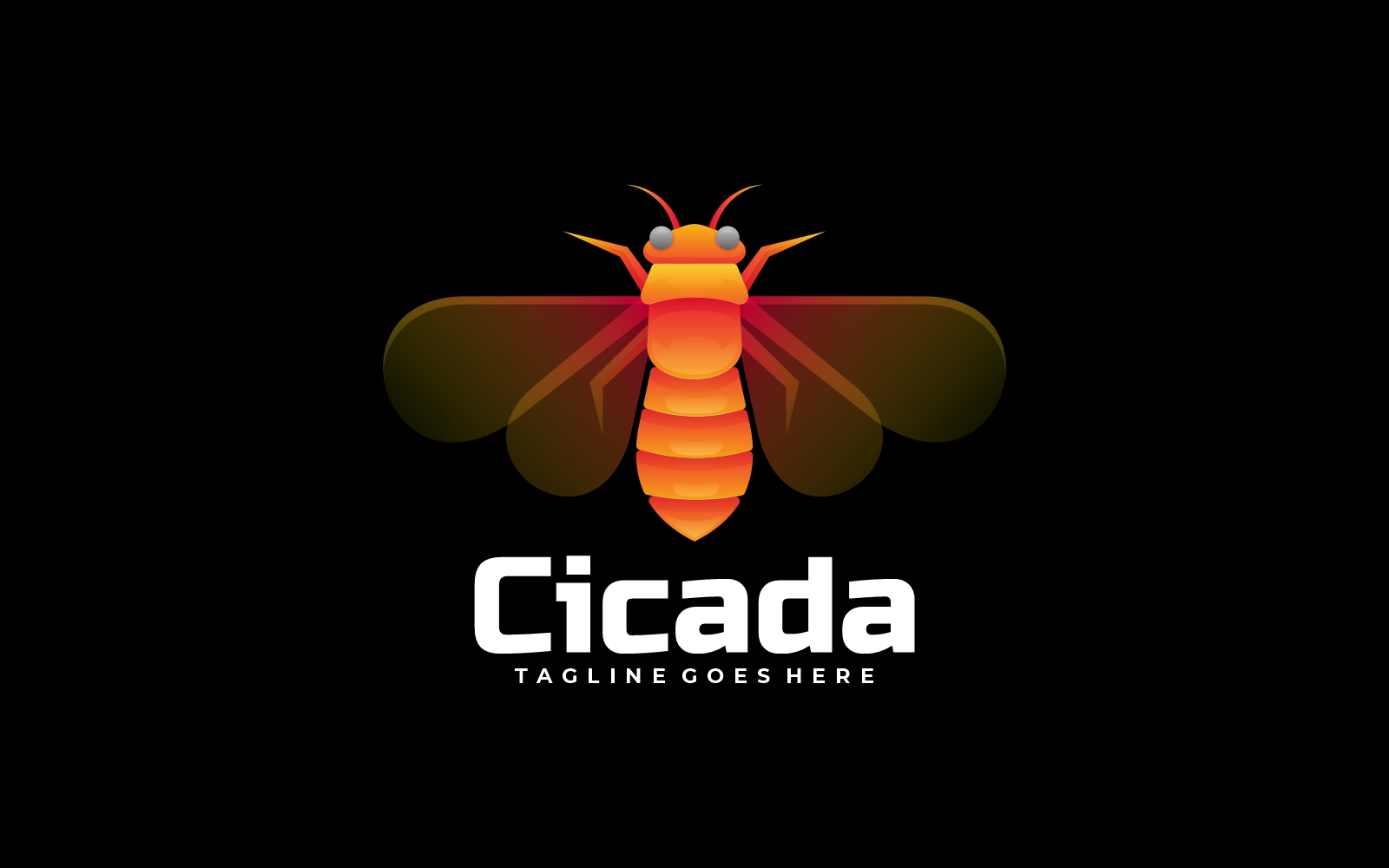 Cicada Gradient Logo Style