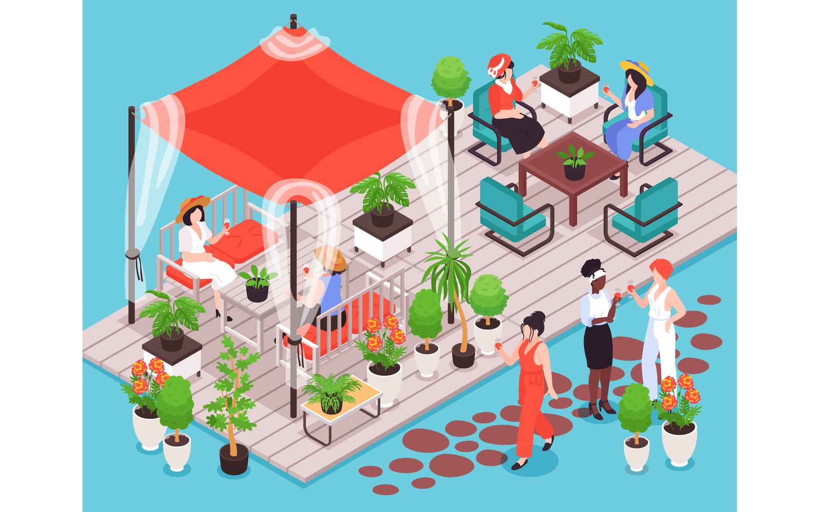 Isometric Women Friends Illustration 200712109 Vector Illustration Concept