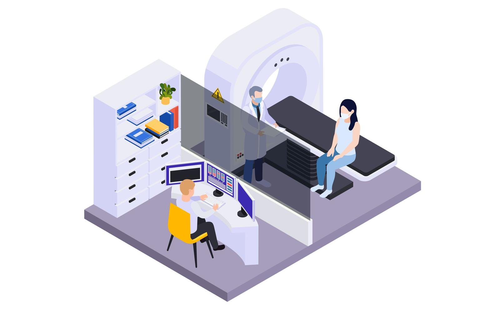 Laboratory Medical Testing  Isometric 201003916 Vector Illustration Concept