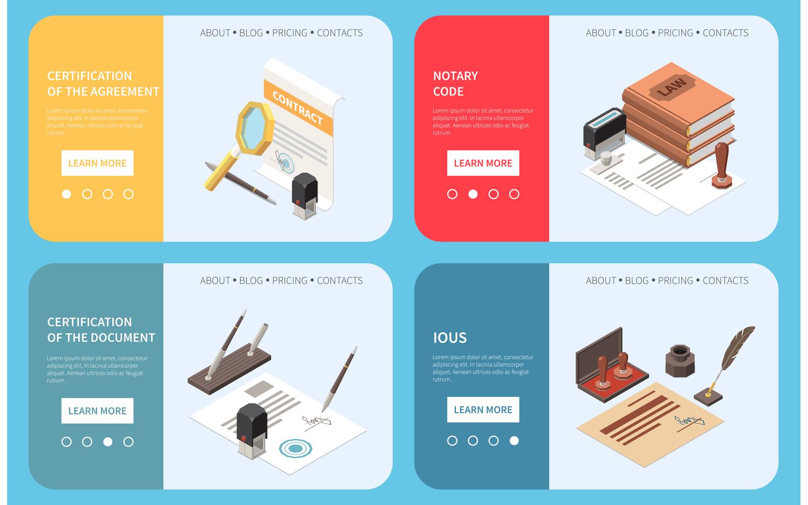 Notary Services Isometric 200810928 Vector Illustration Concept