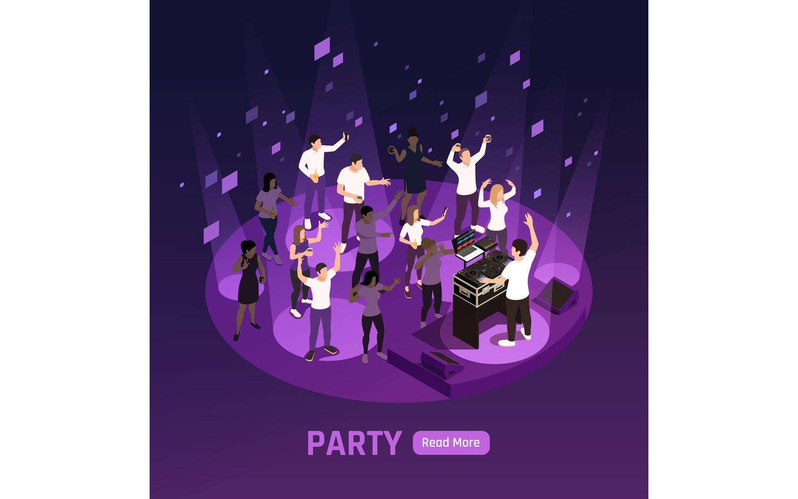 Dj Set Isometric Composition 201010107 Vector Illustration Concept