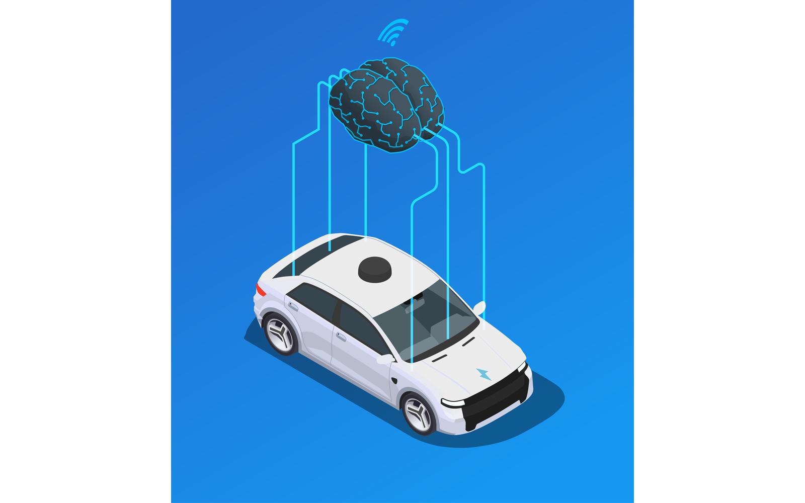 Artificial Intelligence Isometric 201020120 Vector Illustration Concept