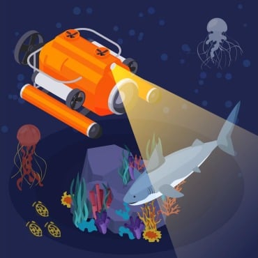 Underwater Vehicle Illustrations Templates 213896