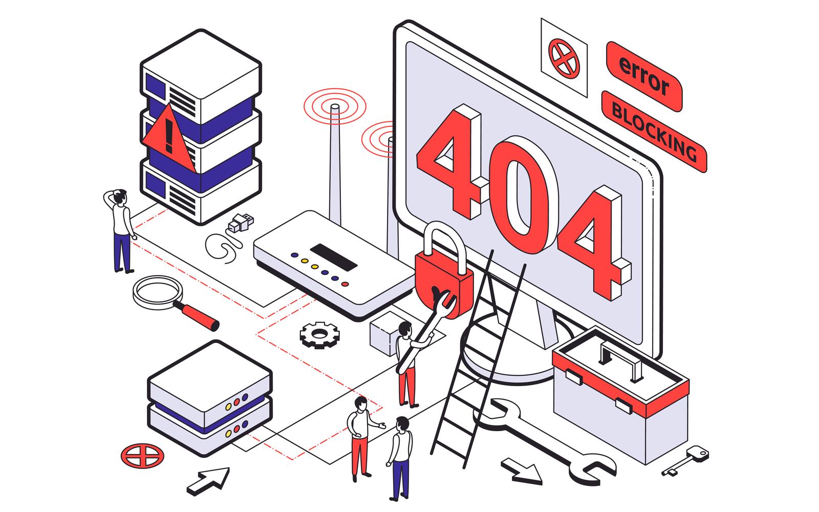 Web Hosting Isometric 201103919 Vector Illustration Concept