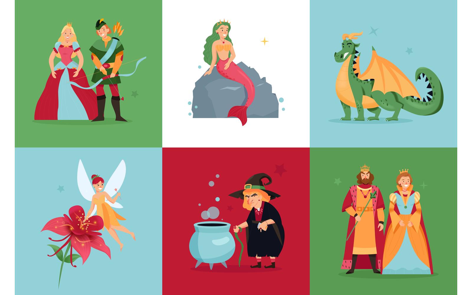 Fairy Tale Characters Design Concept 201130507 Vector Illustration Concept
