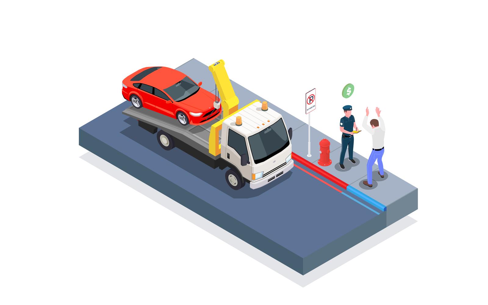 Car Ownership Usage Isometric 201120134 Vector Illustration Concept