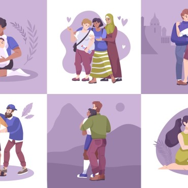 People Love Illustrations Templates 214010