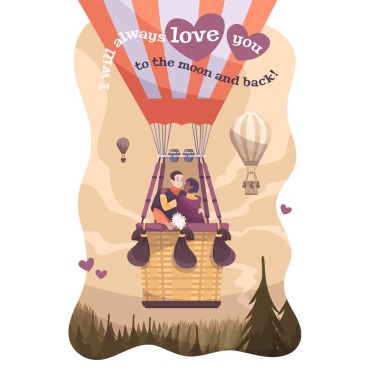 Love Romantic Illustrations Templates 214127