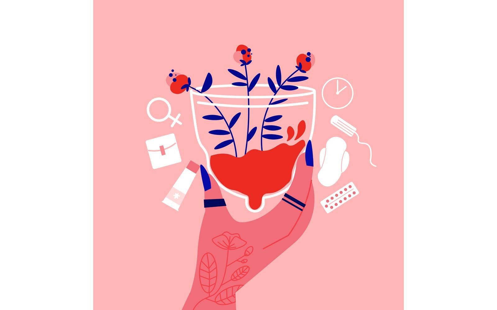 Menstruation Pms Woman 201160514 Vector Illustration Concept