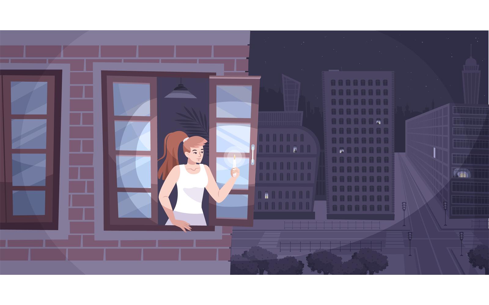 Power Outage City 201250722 Vector Illustration Concept