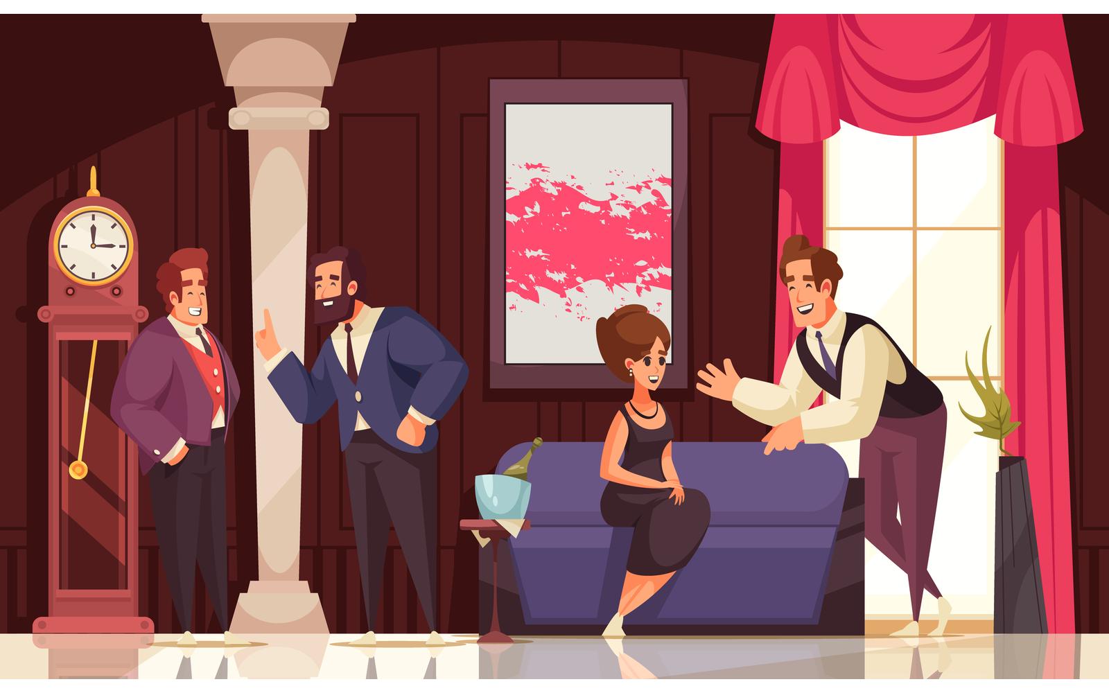 Rich People Interior 201212642 Vector Illustration Concept