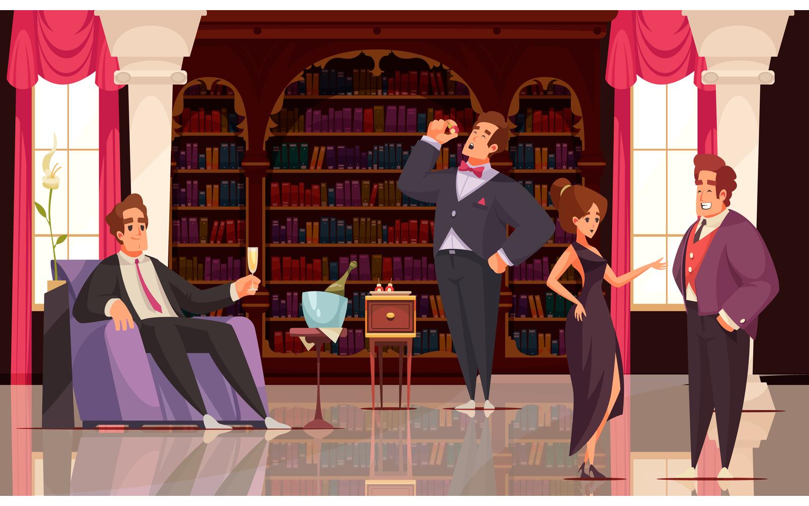 Rich People Interior Illustration 201212638 Vector Illustration Concept