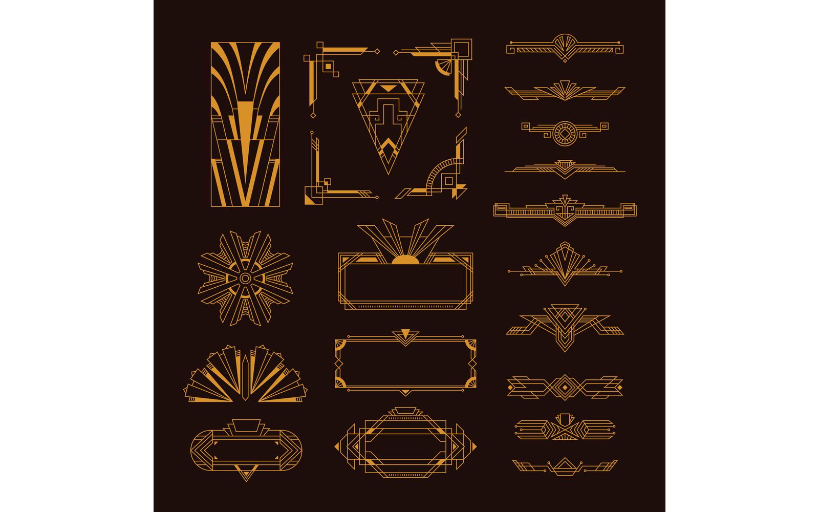 Art Deco Design Elements Set 201251801 Vector Illustration Concept