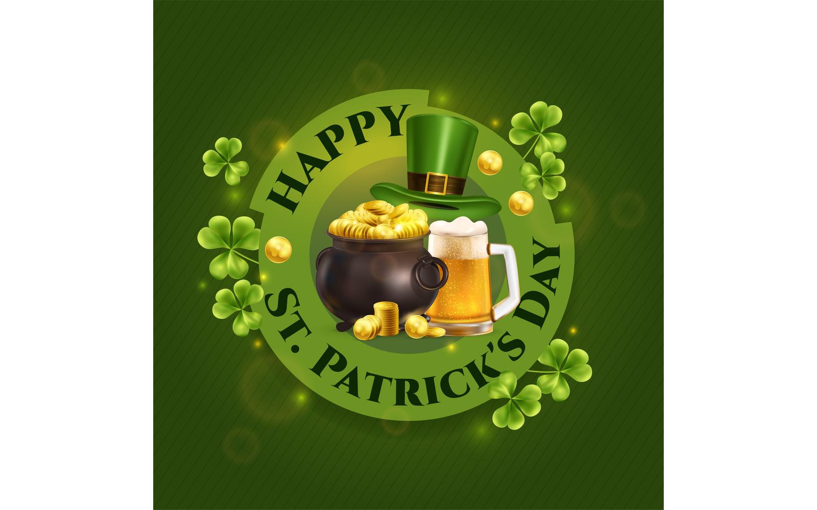 Realistic Patrick Day Illustration 201230501 Vector Illustration Concept