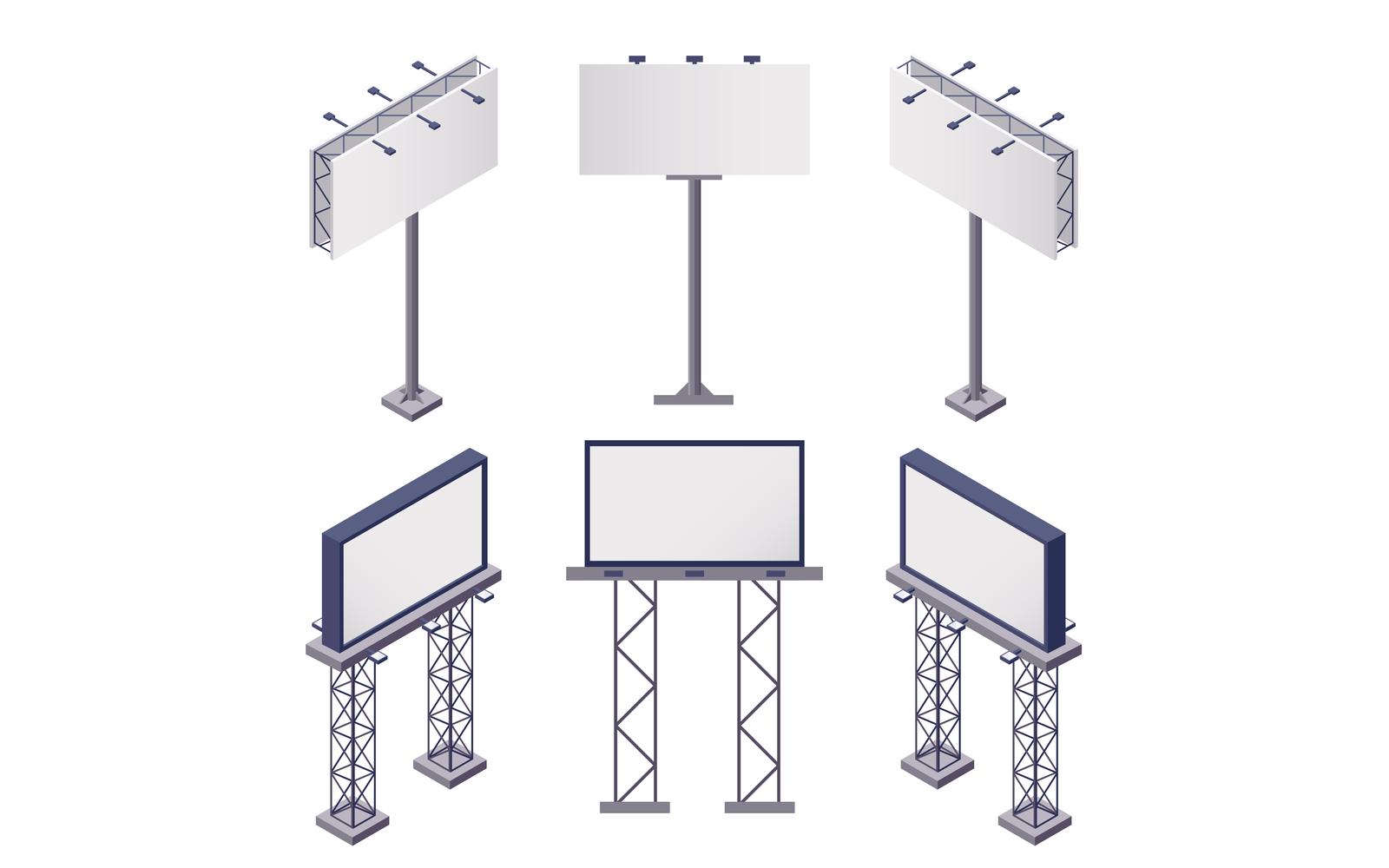 Advertising Constructions Isometric 201260703 Vector Illustration Concept