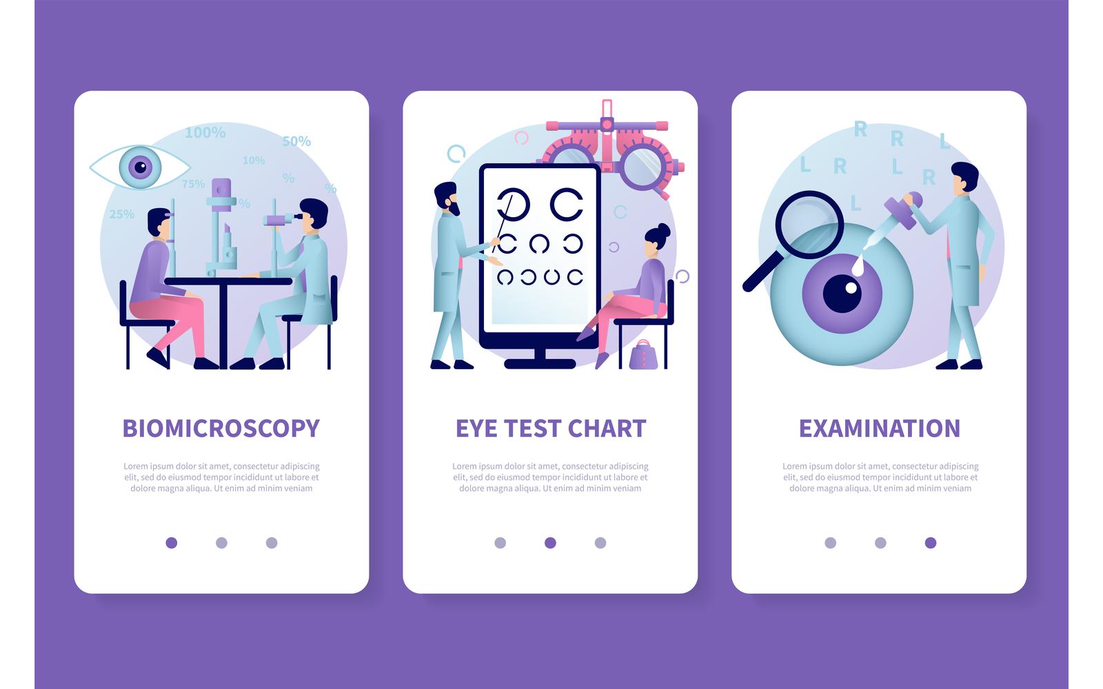 Ophthalmology Flat App 201160708 Vector Illustration Concept