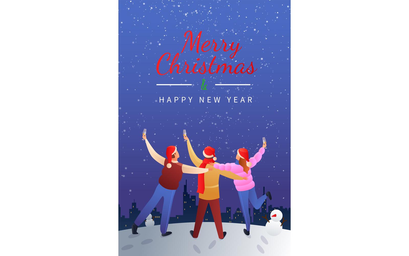 Christmas Gradient Flat 201212316 Vector Illustration Concept