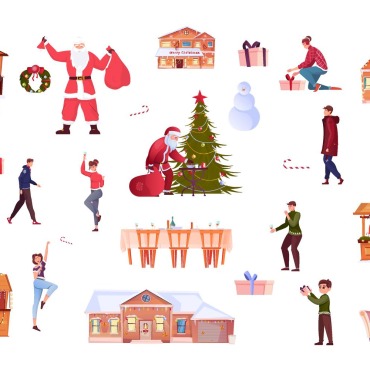 Christmas Winter Illustrations Templates 214623