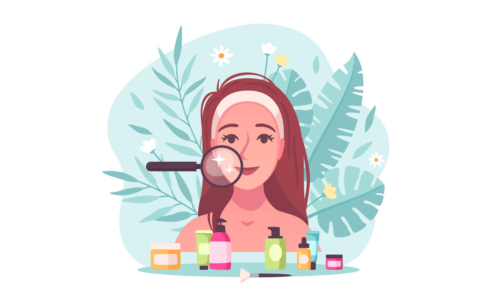 Skincare Cartoon 201120301 Vector Illustration Concept