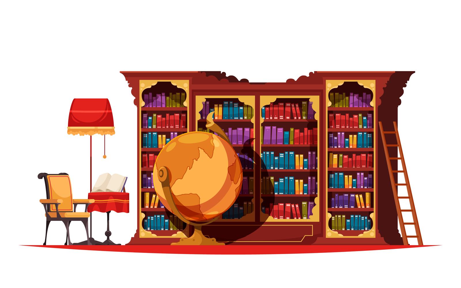 Old Library Book 201112607 Vector Illustration Concept