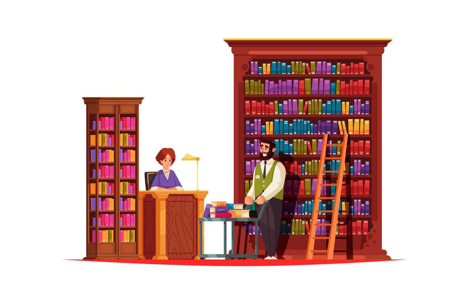 Old Library Book 201112606 Vector Illustration Concept